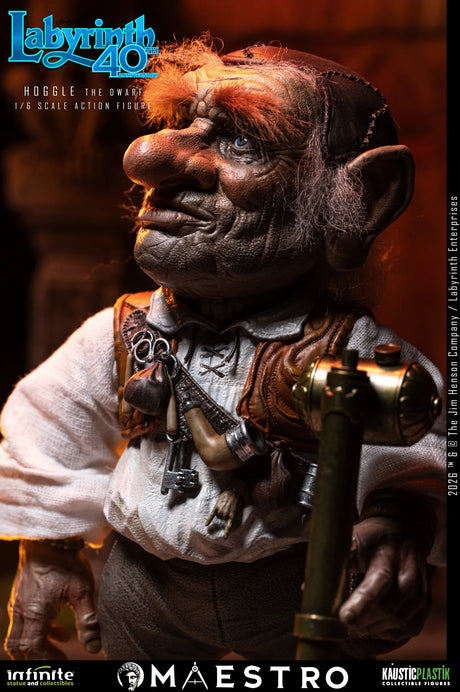 Infinite Statue / Kaustic Plastik Labyrinth Hoggle The Dwarf 1/6 Actionfigur