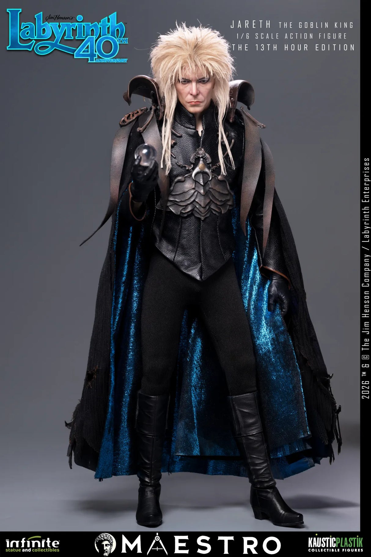 Infinite Statue / Kaustic Plastik Labyrinth Jareth The Goblin King The 13th Hour Edition 1/6 Actionfigur