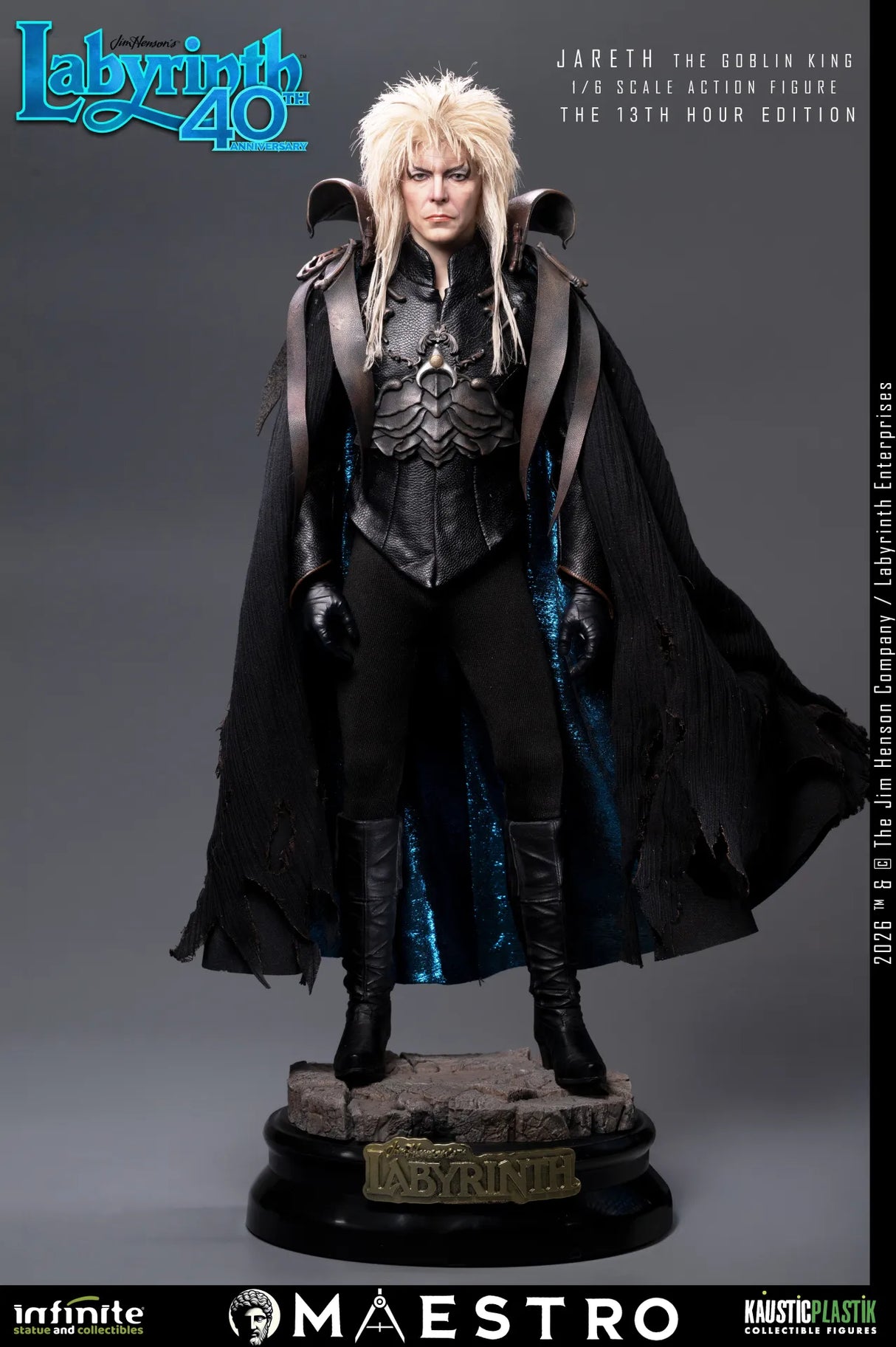 Infinite Statue / Kaustic Plastik Labyrinth Jareth The Goblin King The 13th Hour Edition 1/6 Actionfigur
