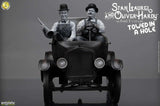 Infinite Statue / Kaustic Plastik Laurel & Hardy Towed In A Hole Ford T 1/12 Statue
