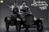 Infinite Statue / Kaustic Plastik Laurel & Hardy Towed In A Hole Ford T 1/12 Statue