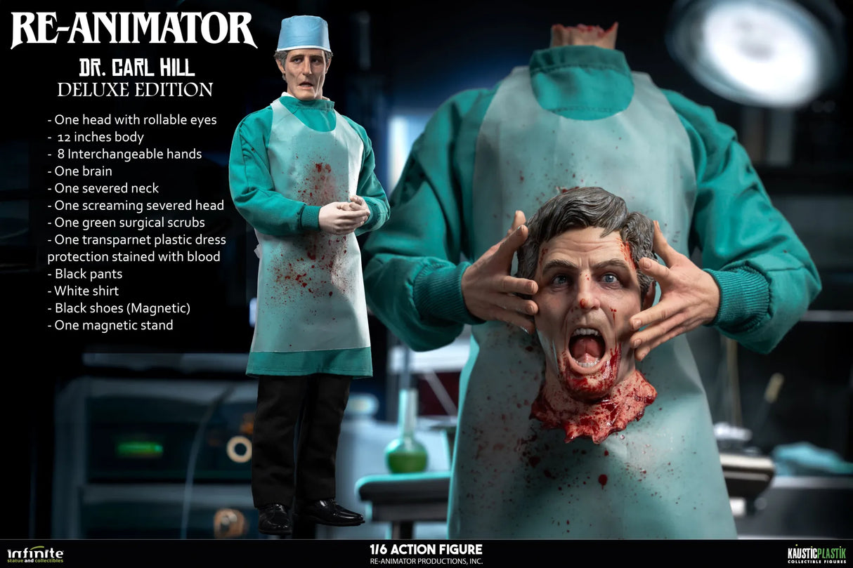 Infinite Statue / Kaustic Plastik Re-Animator Doctor Carl Hill Deluxe Edition 1/6 Actionfigur