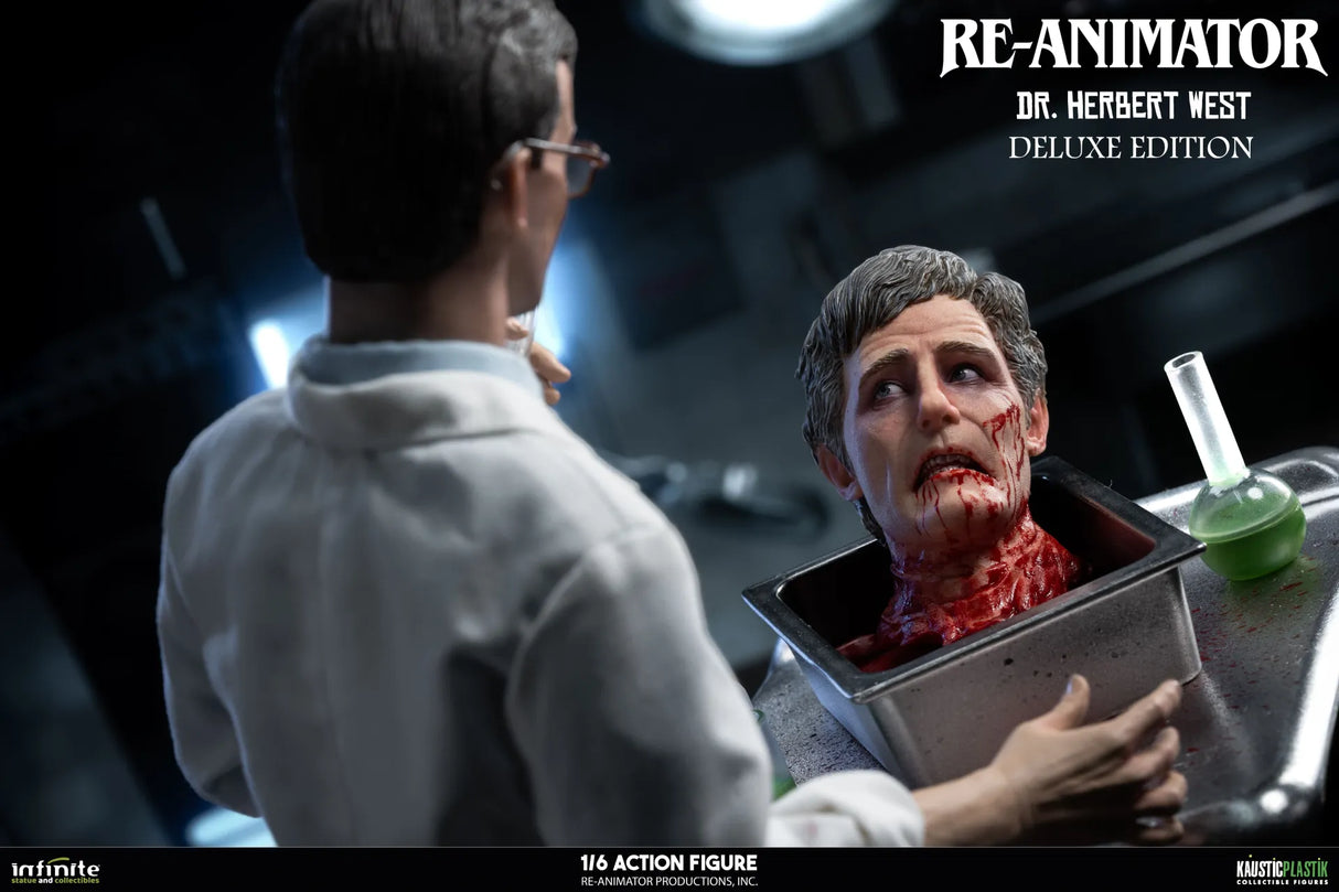 Infinite Statue / Kaustic Plastik Re-Animator Doctor Herbert West Deluxe Edition 1/6 Actionfigur