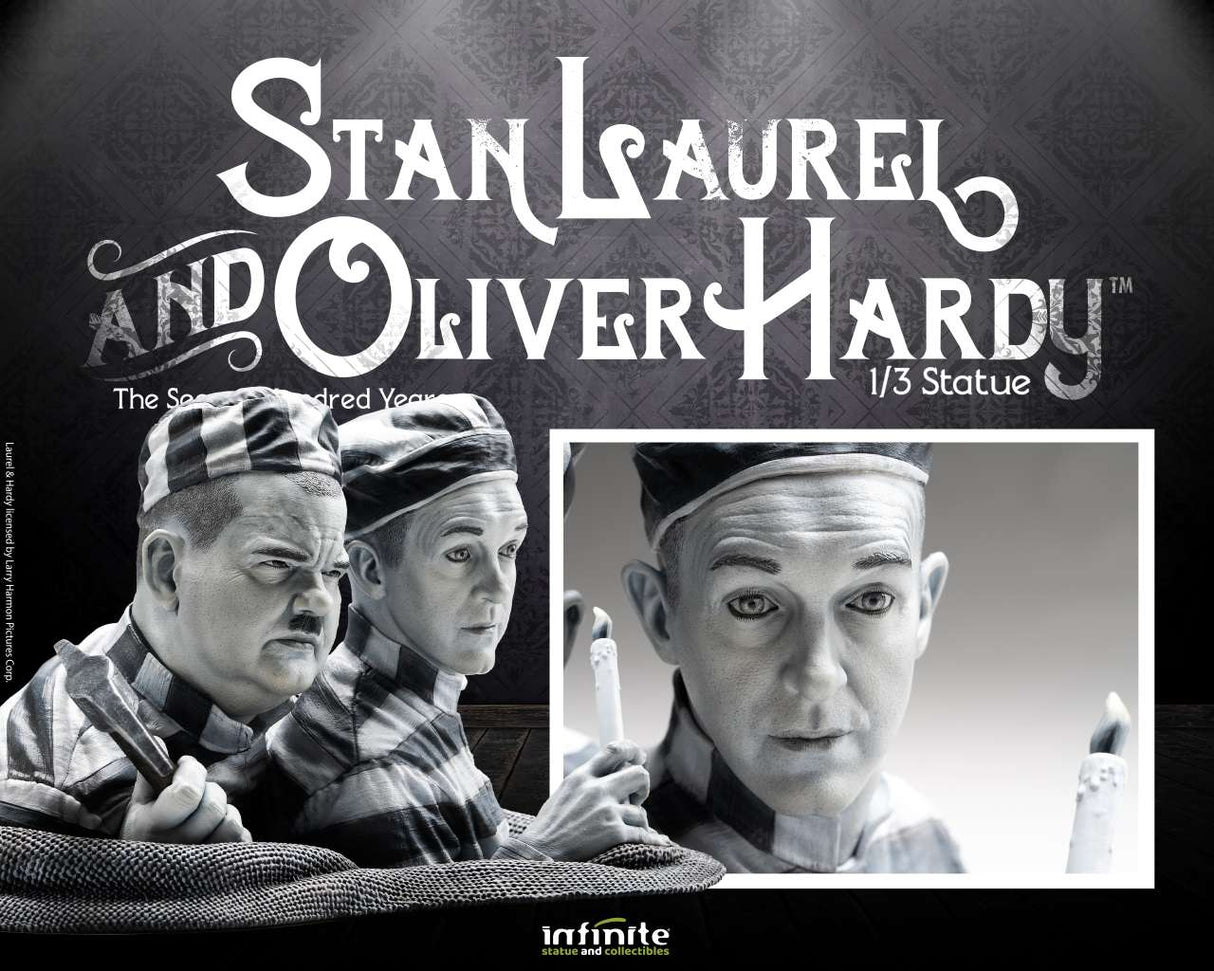 Infinite Statue / Kaustic Plastik Stan Laurel & Oliver Hardy 1/3 Statue