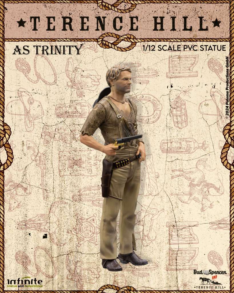 Infinite Statue / Kaustic Plastik Terence Hill als Trinity 15 cm 1/12 PVC Statue