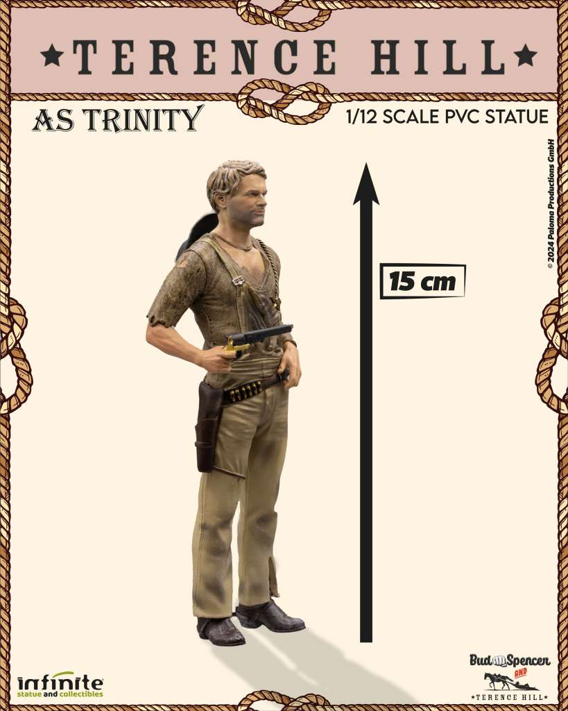 Infinite Statue / Kaustic Plastik Terence Hill als Trinity 15 cm 1/12 PVC Statue