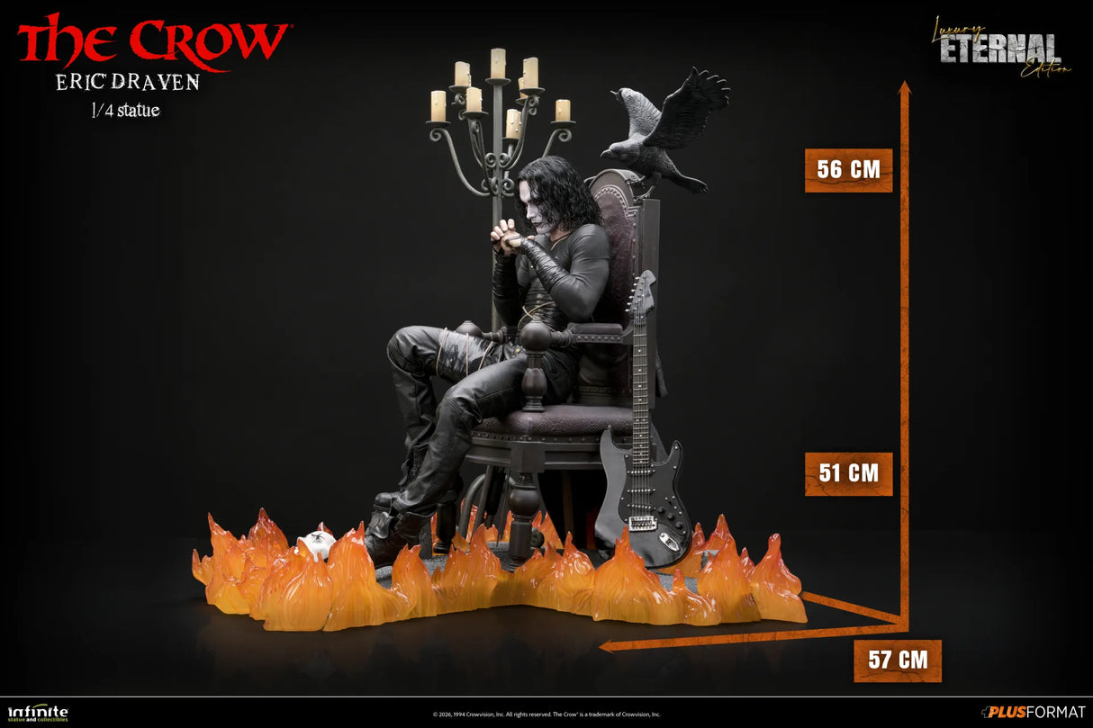 Infinite Statue / Kaustic Plastik The Crow Eric Draven Luxury Eternal Edition 1/4 Plus Format Statue