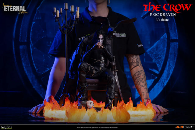Infinite Statue / Kaustic Plastik The Crow Eric Draven Luxury Eternal Edition 1/4 Plus Format Statue