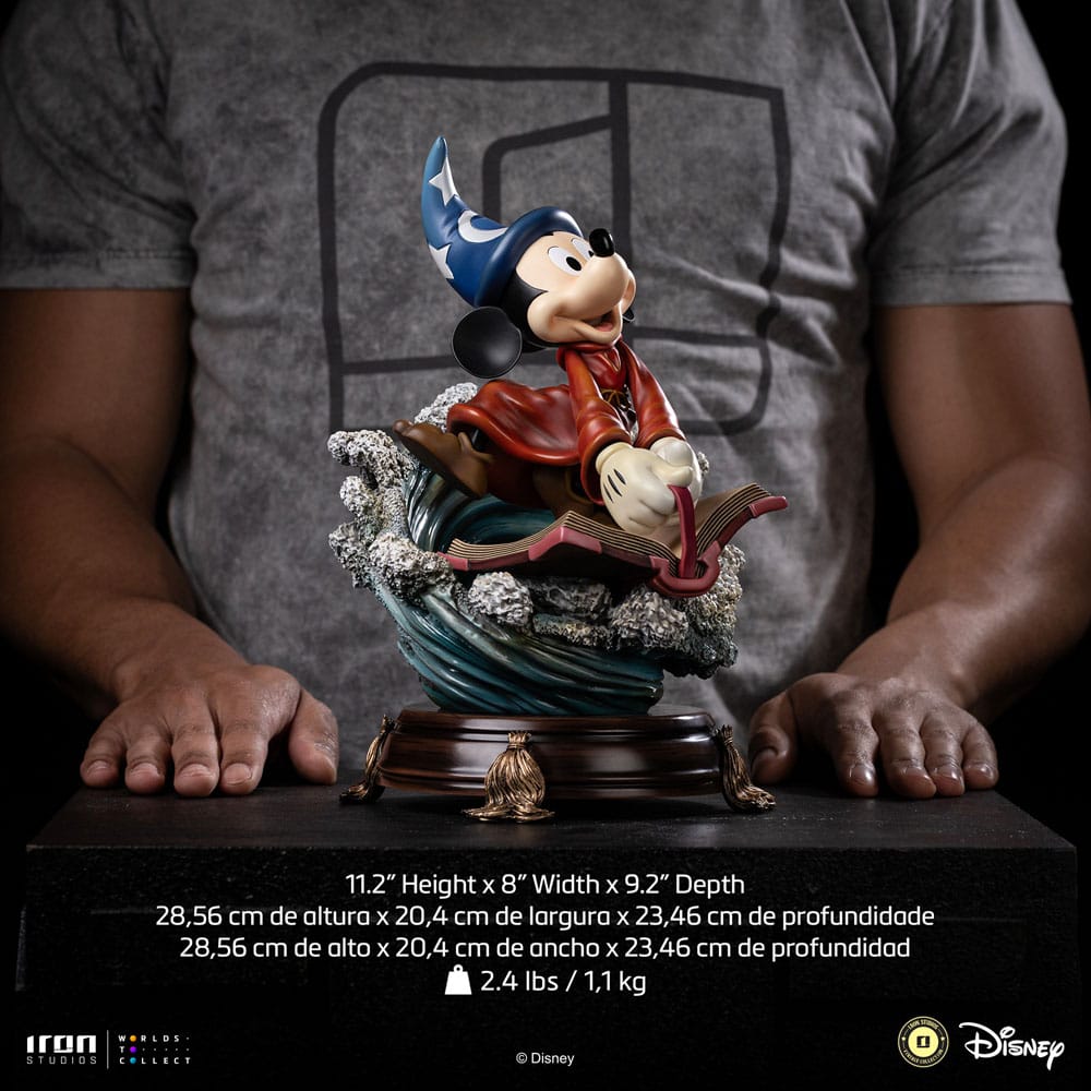 Iron Studios Disney Classics Vintage Collection Deluxe Art Scale Statue 1/10 Sorcerer Mickey 28 cm