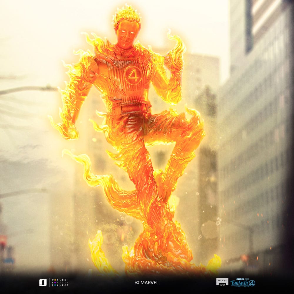 Iron Studios Fantastic Four Human Torch 1/10 Art Scale Statue