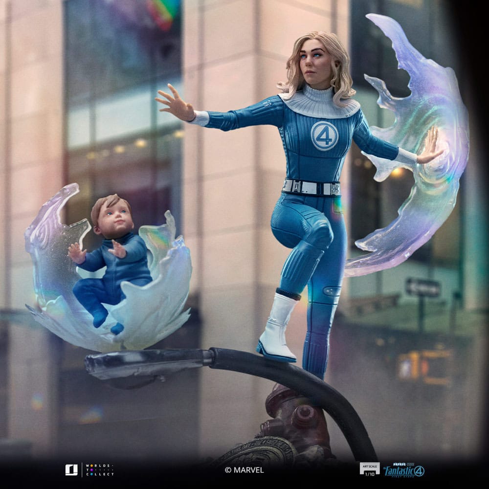 Iron Studios Fantastic Four Invisible Woman and Franklin Art Scale 1/10 Statue