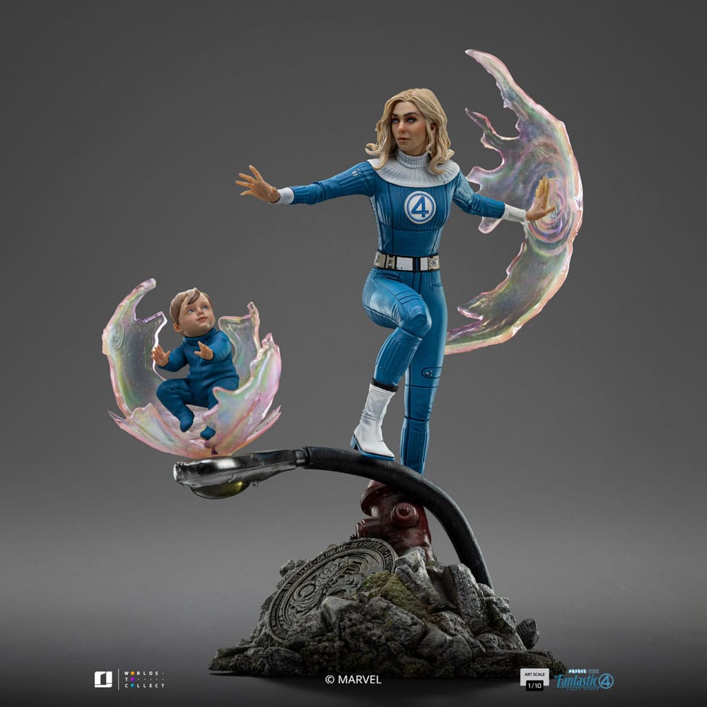 Iron Studios Fantastic Four Invisible Woman and Franklin Art Scale 1/10 Statue