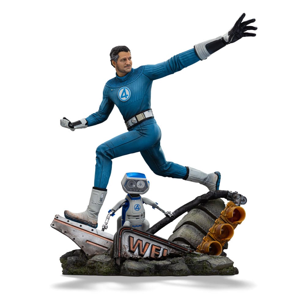 Iron Studios Fantastic Four Mr. Fantastic and H.E.R.B.I.E Art Scale 1/10 Statue