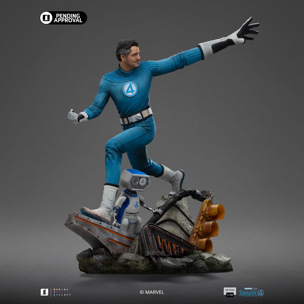 Iron Studios Fantastic Four Mr. Fantastic and H.E.R.B.I.E Art Scale 1/10 Statue