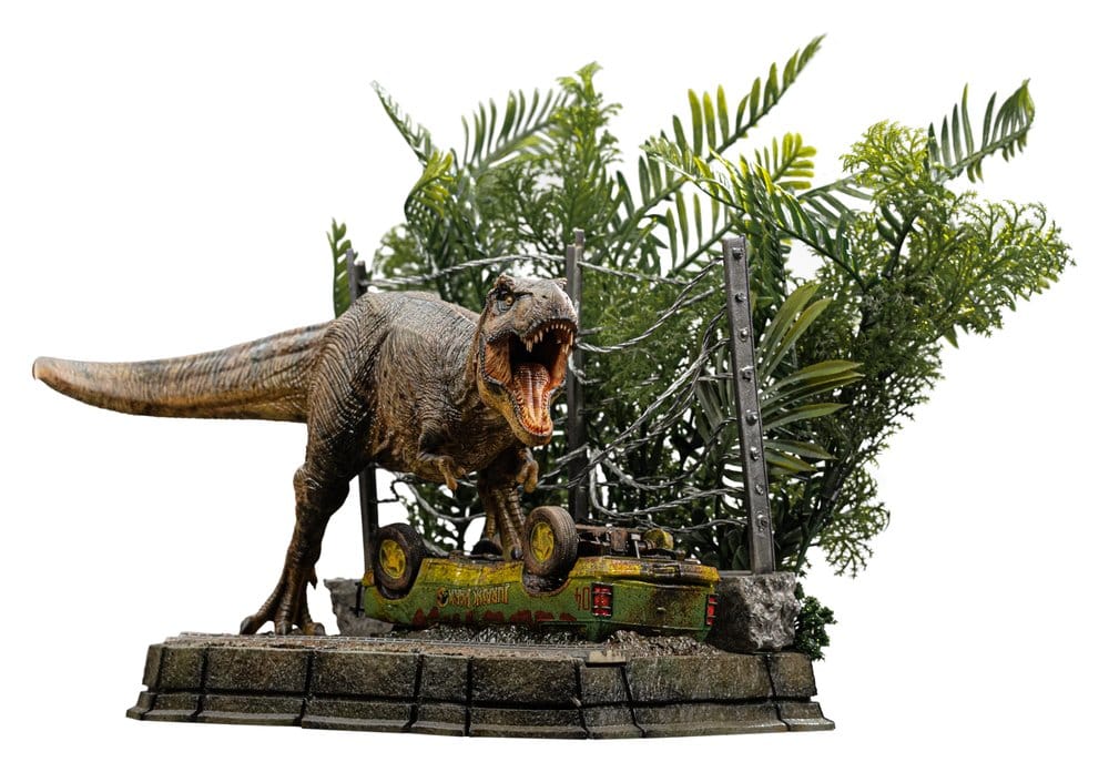 Iron Studios Jurassic Park Icons T-Rex Breakout Set A Statue