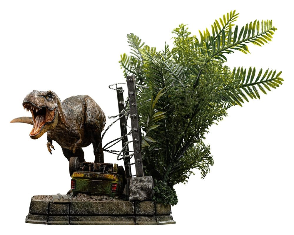 Iron Studios Jurassic Park Icons T-Rex Breakout Set A Statue