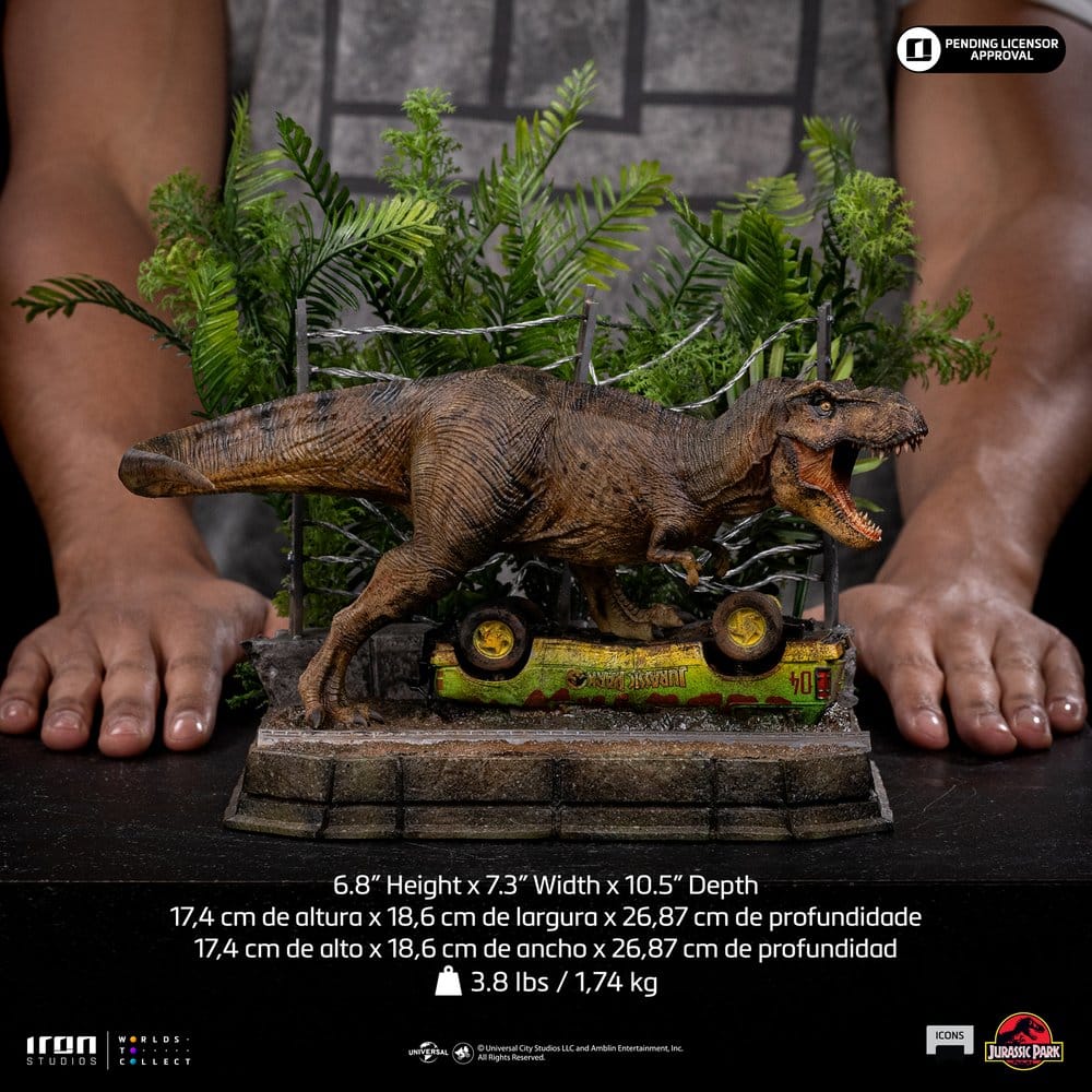 Iron Studios Jurassic Park Icons T-Rex Breakout Set A Statue