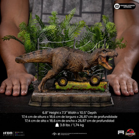 Iron Studios Jurassic Park Icons T-Rex Breakout Set A Statue
