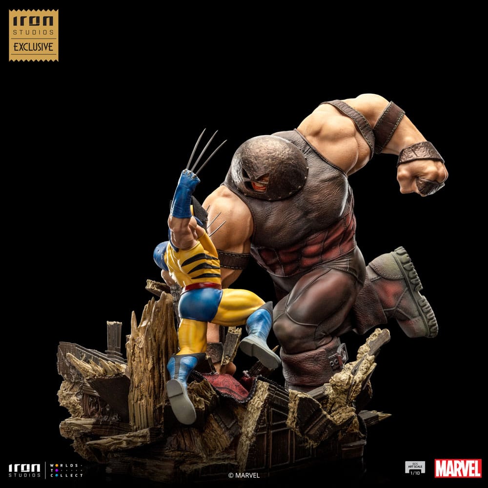 Iron Studios Marvel BDS Art Scale Wolverine Vs Juggernaut Heo EU Exclusive 1/10 Statue