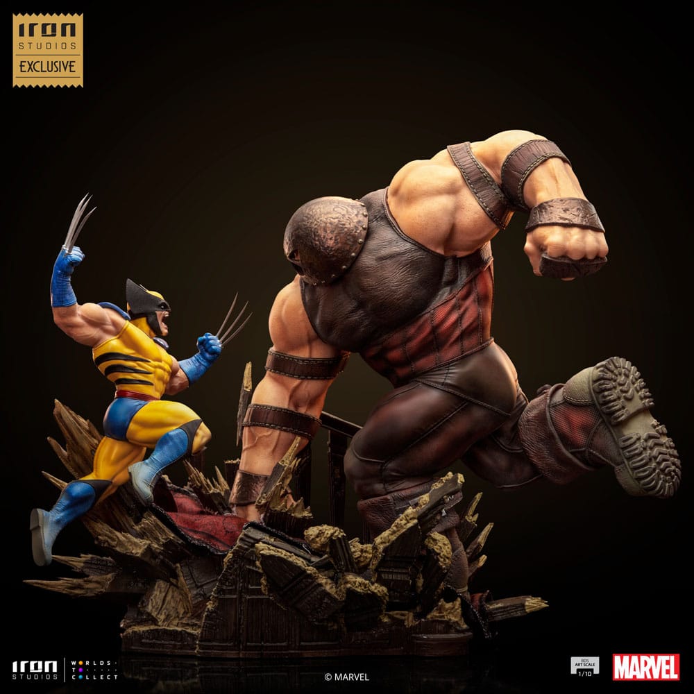 Iron Studios Marvel BDS Art Scale Wolverine Vs Juggernaut Heo EU Exclusive 1/10 Statue