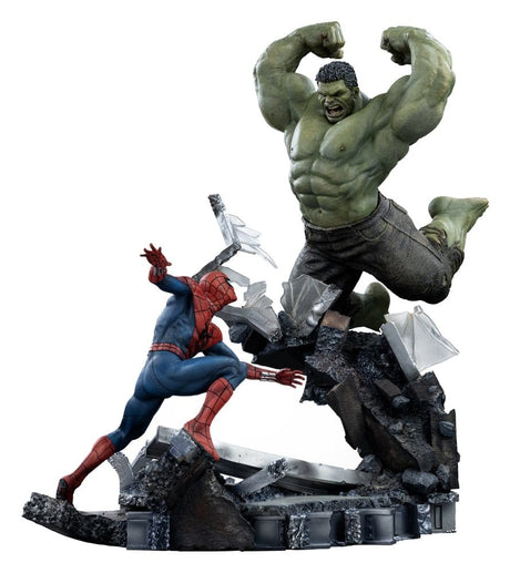 Iron Studios Marvel Comics Spider-Man vs Hulk Art Scale 1/10 Statue
