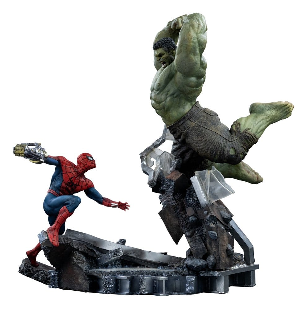 Iron Studios Marvel Comics Spider-Man vs Hulk Art Scale 1/10 Statue