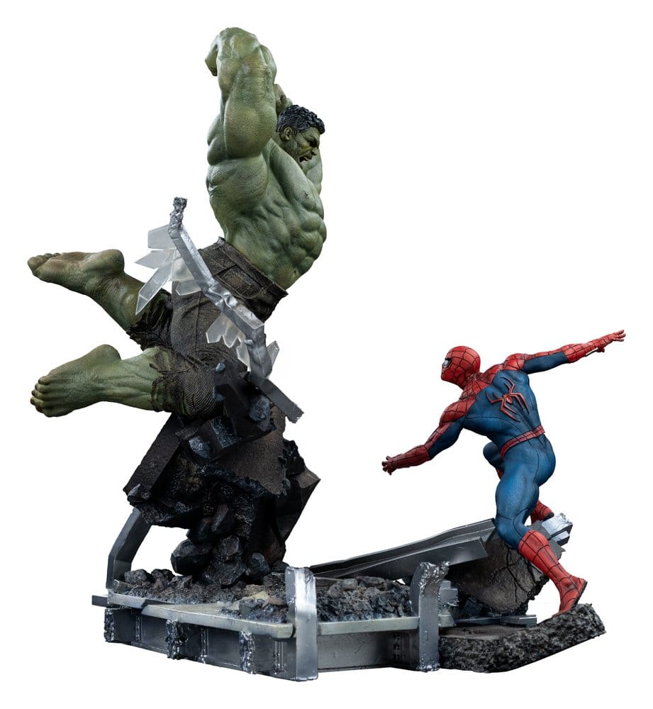 Iron Studios Marvel Comics Spider-Man vs Hulk Art Scale 1/10 Statue