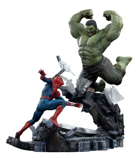 Iron Studios Marvel Comics Spider-Man vs Hulk Art Scale 1/10 Statue