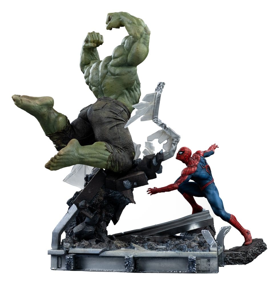 Iron Studios Marvel Comics Spider-Man vs Hulk Art Scale 1/10 Statue
