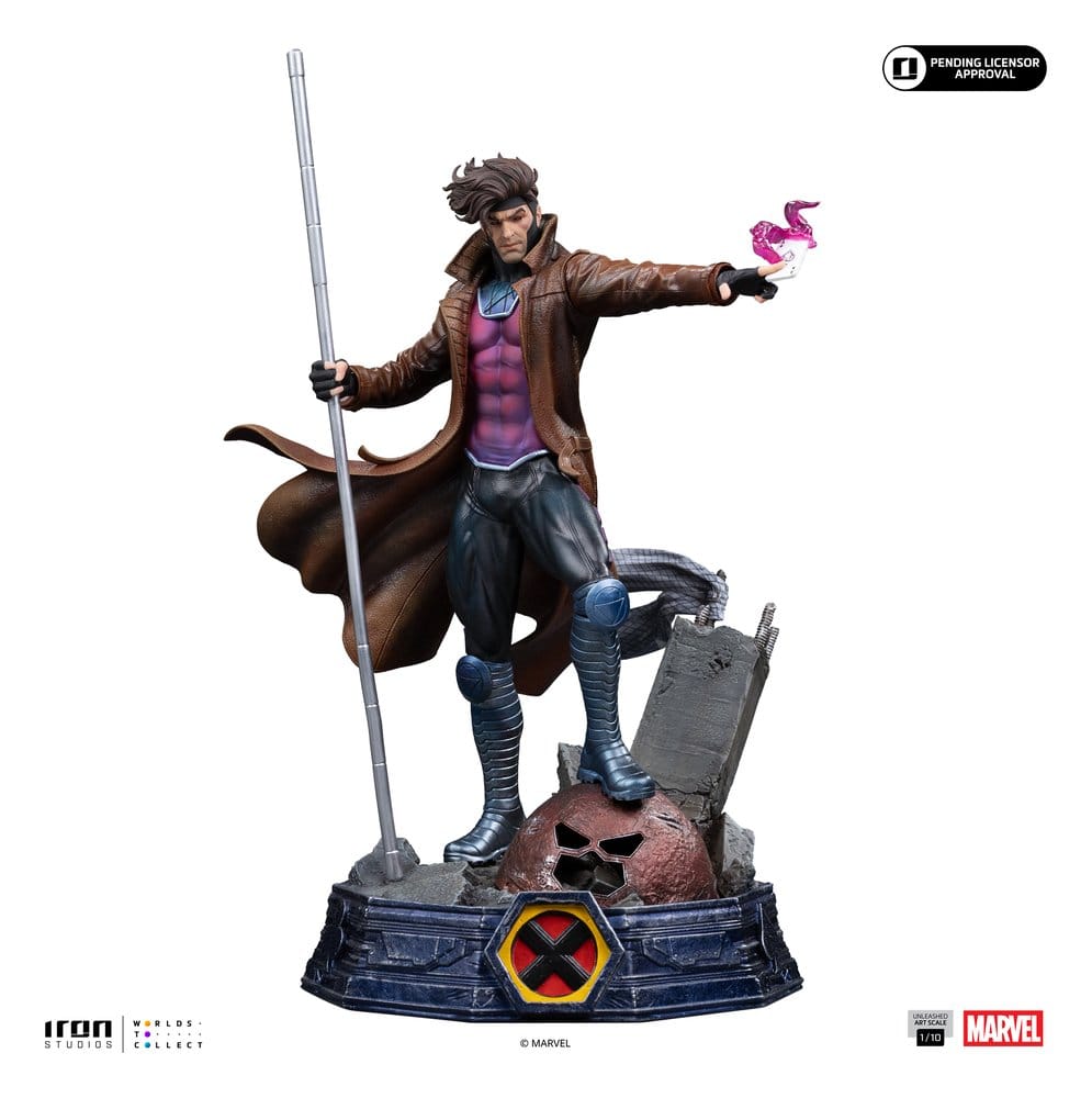 Iron Studios Marvel Gambit Gambit Unleashed Art Scale 1/10 Statue