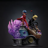 Iron Studios Miraculous Deluxe Art Scale Lady Bug And Cat Noir Signed Edition 1/10 Statue