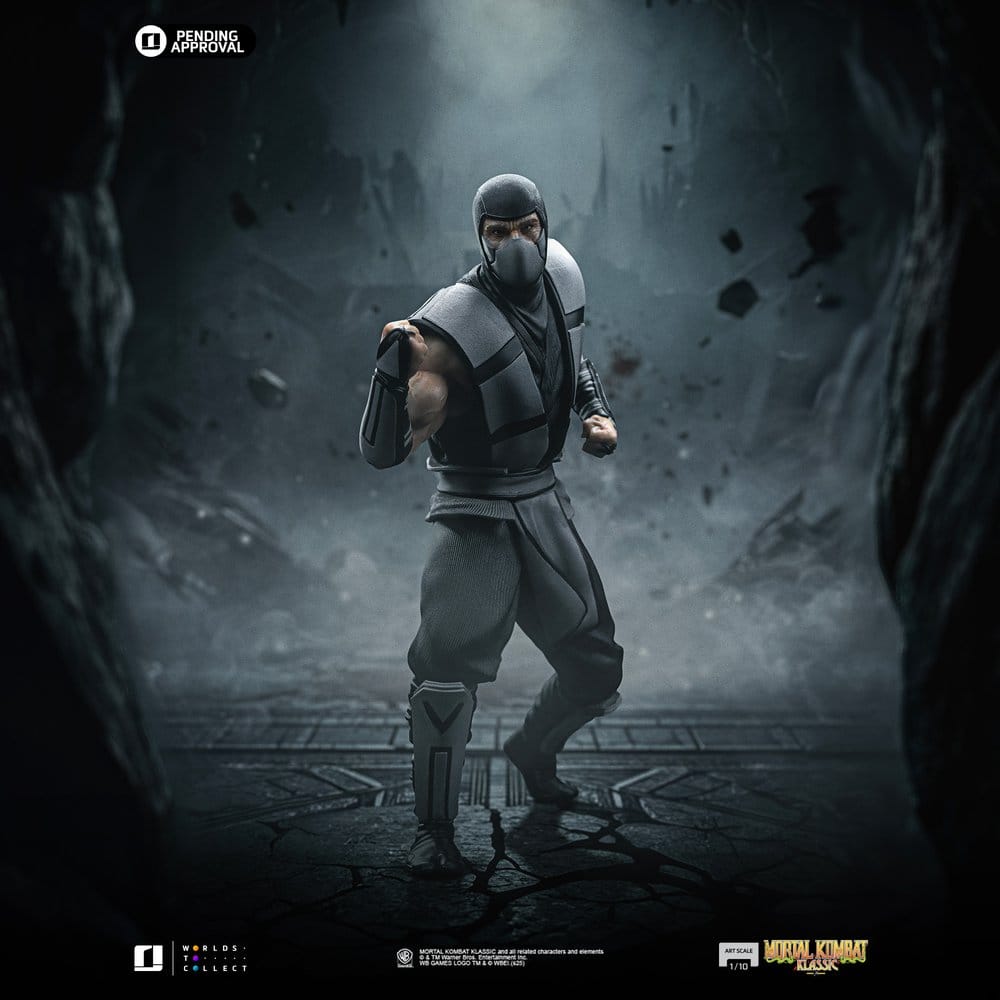 Iron Studios Mortal Kombat Smoke heo Exclusive 1/10 Art Scale Statue
