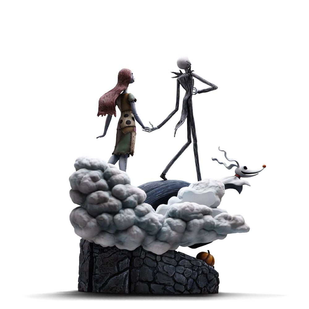 Iron Studios Nightmare Before Christmas Deluxe Art Scale Jack and Sally 1/10 Statue
