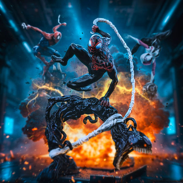 Iron Studios Spider-Man vs. Villains Miles Morales Diorama 1/10 Statue