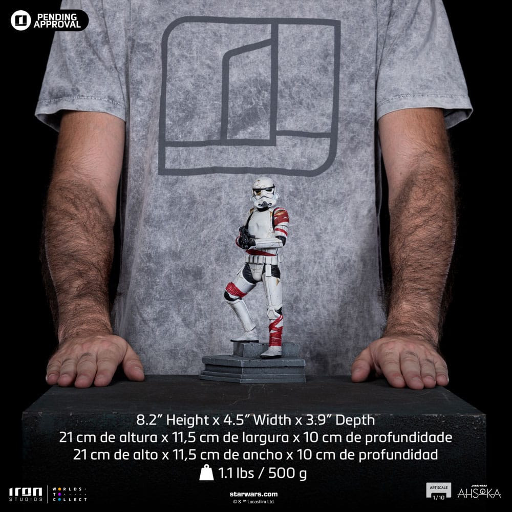 Iron Studios Star Wars Ahsoka Night Trooper 1/10 Art Scale Statue 21 cm