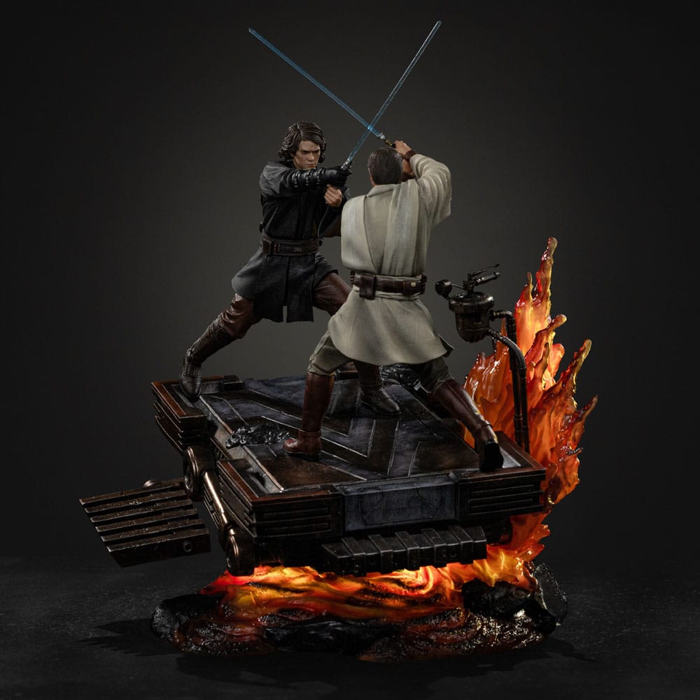 Iron Studios Star Wars Art Scale Anakin Vs Obi Wan 1/10 Statue