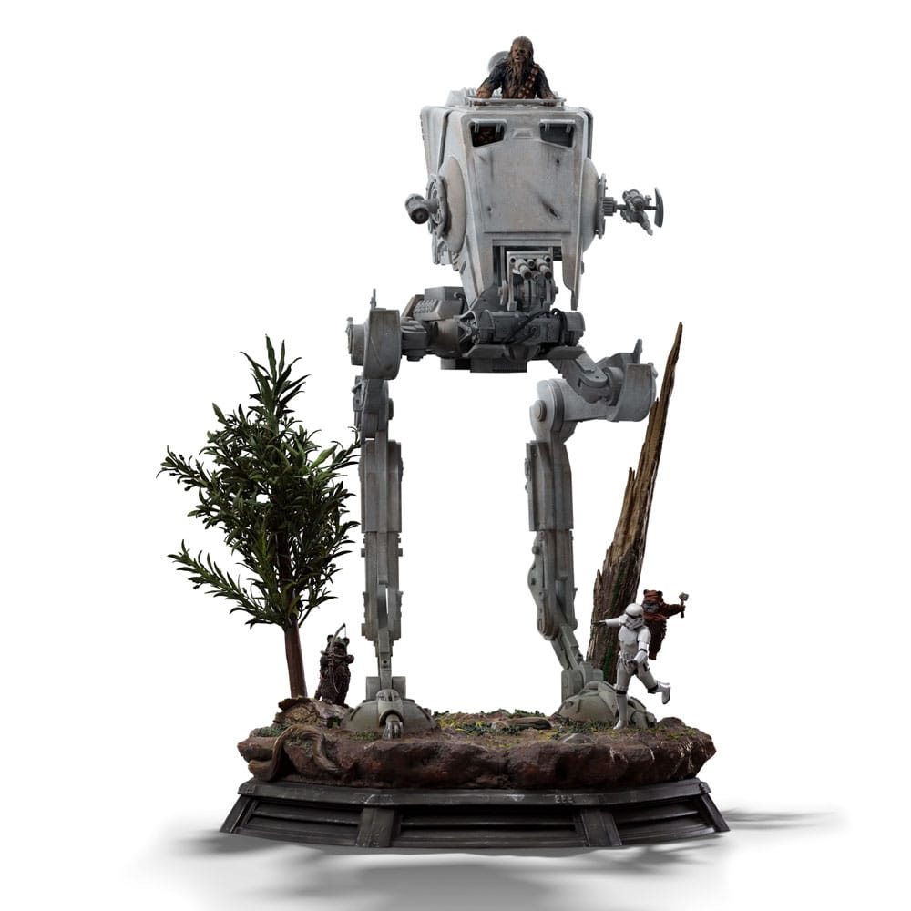 Iron Studios Star Wars Demi Art Scale AT-ST And Chewbacca 1/20 Statue 53 cm