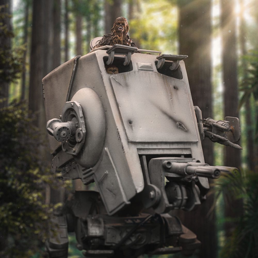 Iron Studios Star Wars Demi Art Scale AT-ST And Chewbacca 1/20 Statue 53 cm