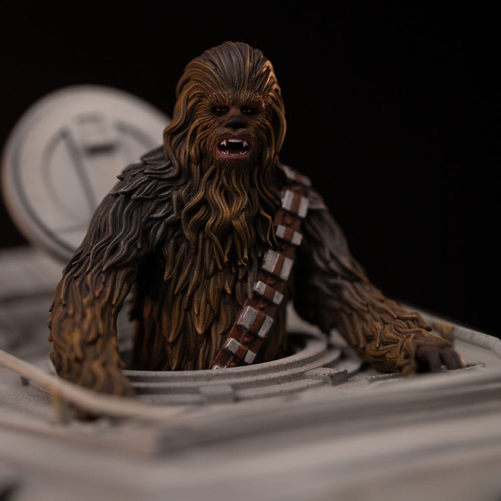 Iron Studios Star Wars Demi Art Scale AT-ST And Chewbacca 1/20 Statue 53 cm