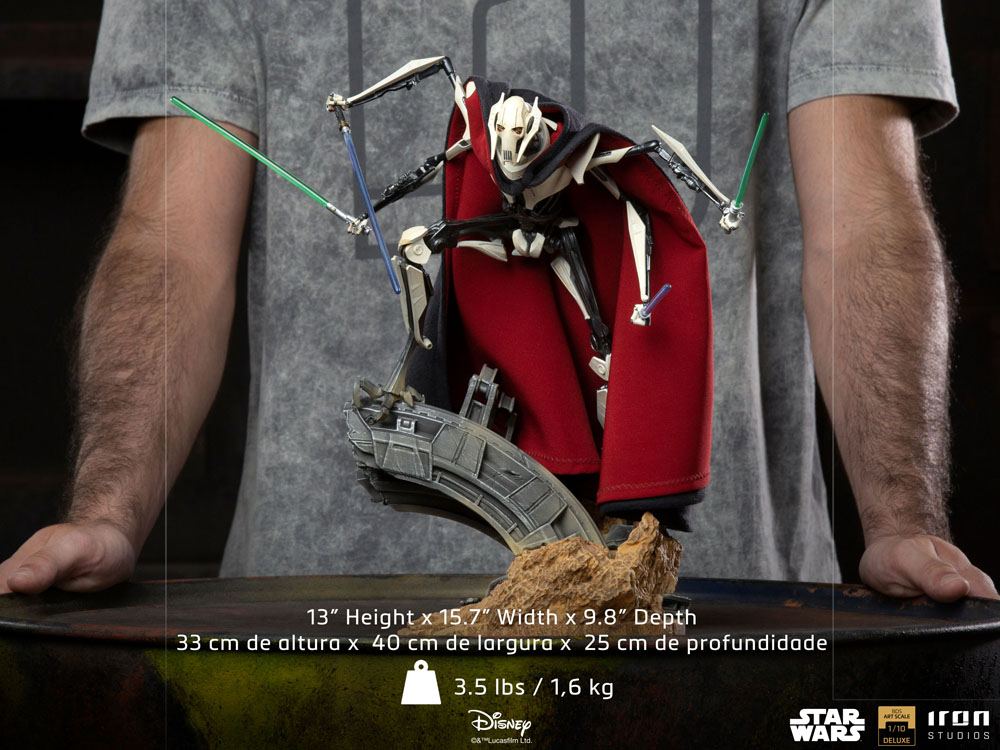 Iron Studios Star Wars General Grievous 1/10 Deluxe BDS Art Scale Statue 33 cm
