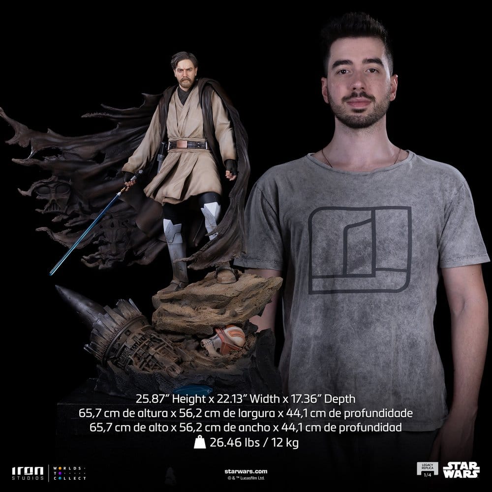 Iron Studios Star Wars Legacy Replica Obi-Wan Signatures 1/4 Statue
