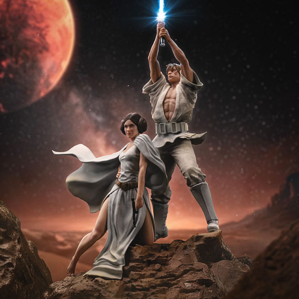 Iron Studios Star Wars Luke and Leia 1/10 Deluxe Art Scale Statue