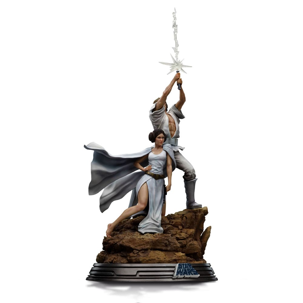 Iron Studios Star Wars Luke and Leia 1/10 Deluxe Art Scale Statue