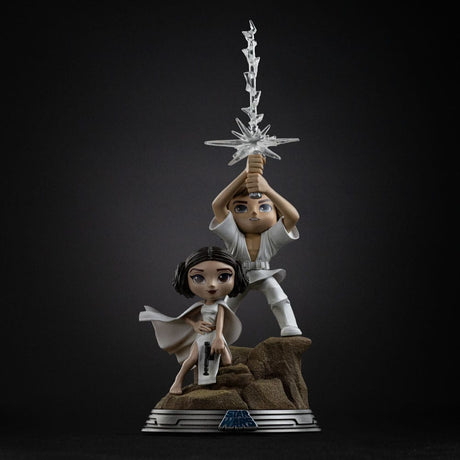 Iron Studios Star Wars Mini Co. Luke & Leia PVC Figur