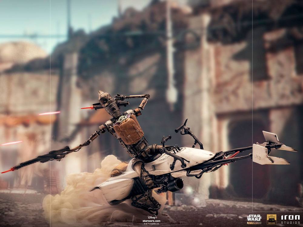 Iron Studios Star Wars The Mandalorian IG-11 & The Child Deluxe Art Scale Statue