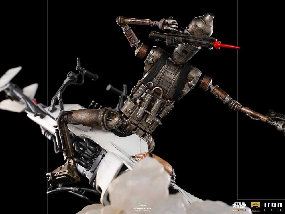 Iron Studios Star Wars The Mandalorian IG-11 & The Child Deluxe Art Scale Statue