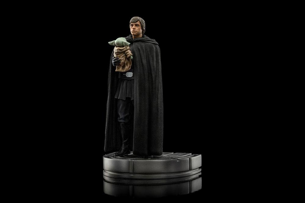 Iron Studios Star Wars The Mandalorian Luke Skywalker und Grogu 1/10 Statue