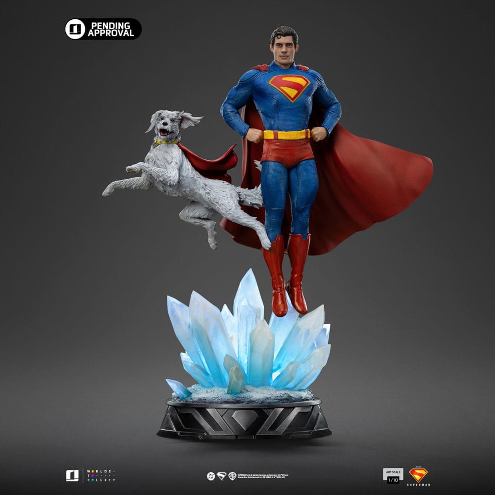 Iron Studios Superman Legacy Art Scale Superman & Krypto 1/10 Statue