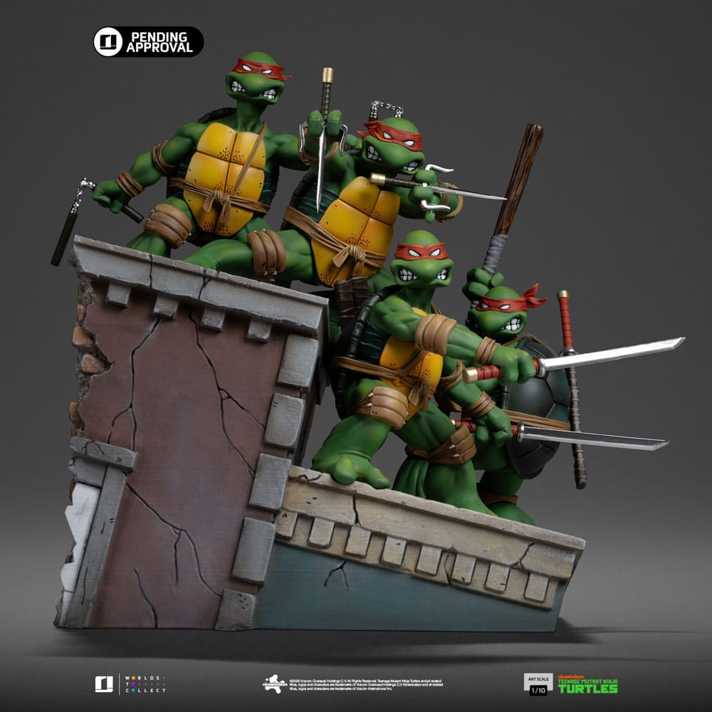 Iron Studios Teenage Mutant Ninja Turtles Art Scale Statue 1/10 Teenage Mutant Ninja Turtles Kevin Eastman Version 24 cm