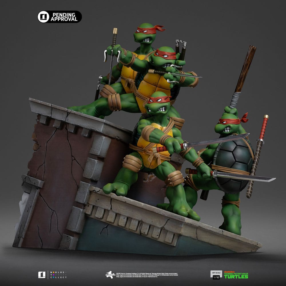 Iron Studios Teenage Mutant Ninja Turtles Art Scale Statue 1/10 Teenage Mutant Ninja Turtles Kevin Eastman Version 24 cm